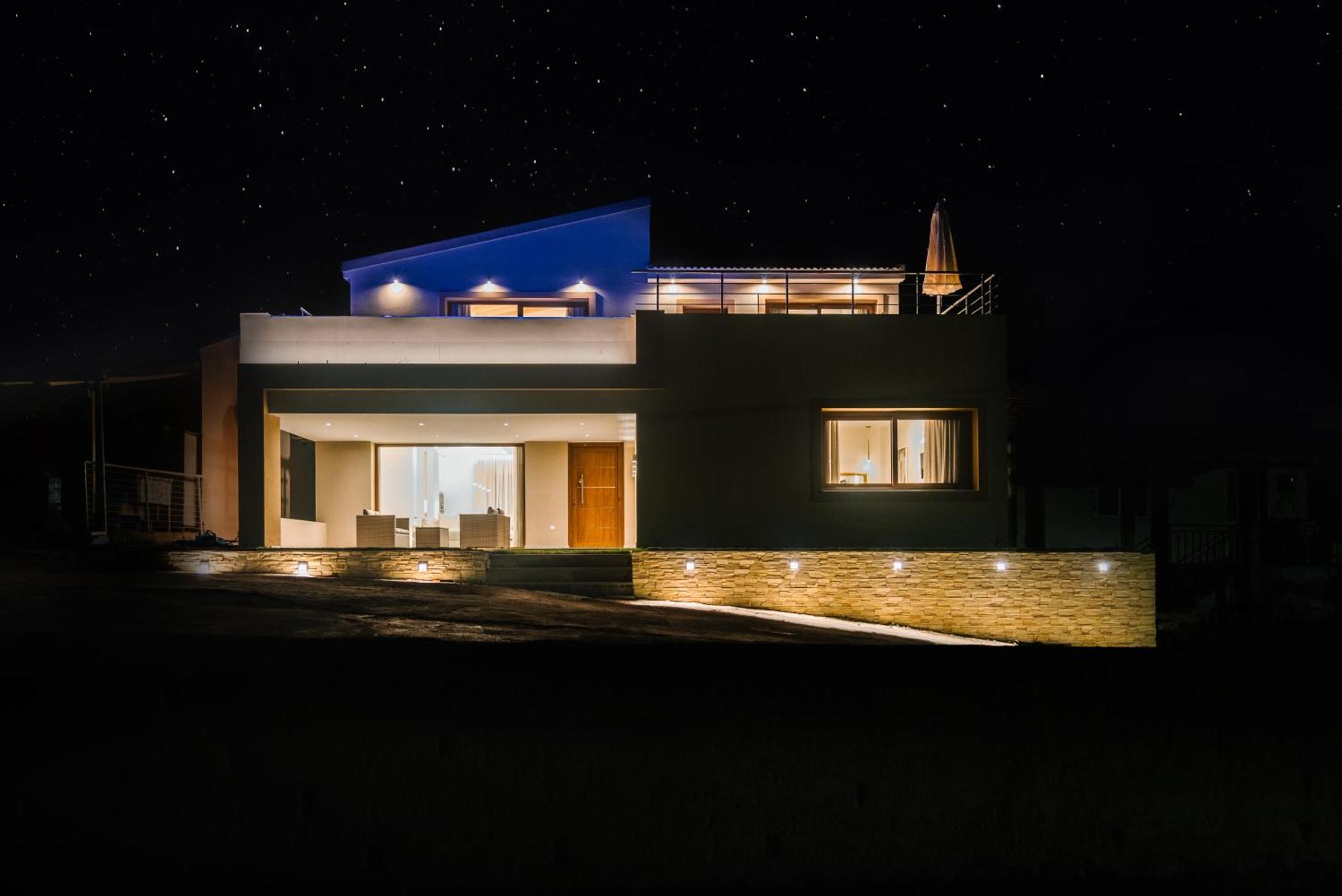 Villa Vasillis-Heated Swimming Pool With Infinity View Vitaládes Exterior foto